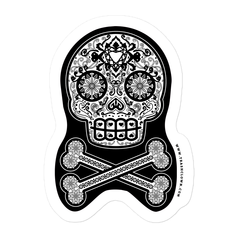 Skull Two Tone Sticker