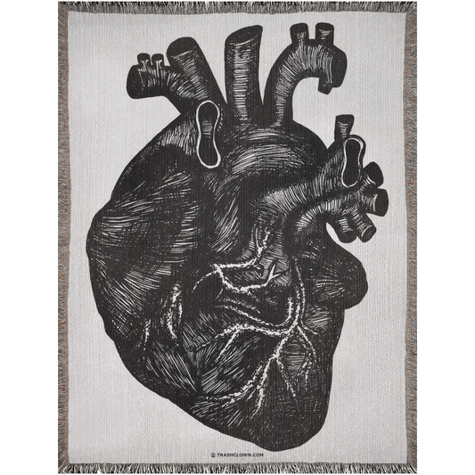 Anatomical Heart Woven Blanket